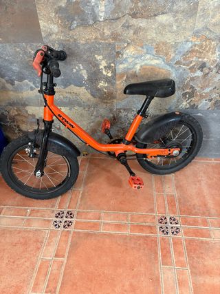 Bicicleta infantil Btwin naranja