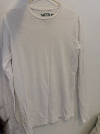 Camisetas Pull&Bear Básicas Blancas Talla L-M-S