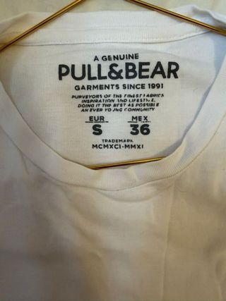 Camisetas Pull&Bear Básicas Blancas Talla L-M-S