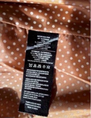 Chaqueta de piel auténtica