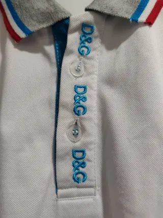 Camiseta D&G Hombre Talla M Blanca