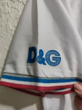 Camiseta D&G Hombre Talla M Blanca