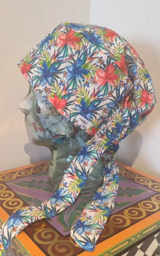 Gorro Quirúrgico Estampado Tropical