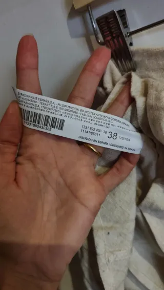 Conjunto top y falda pantalón lino Stradivarius