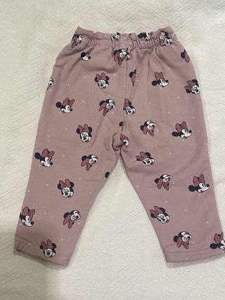 Pantalón niña H&M estampado Minnie Disney, talla80
