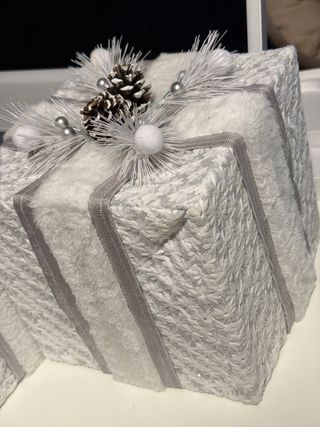 Adornos Navideños Blancos (2 unidades)