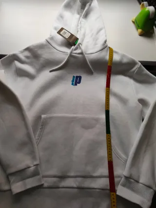 Sudadera Prince blanca con logo