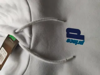 Sudadera Prince blanca con logo