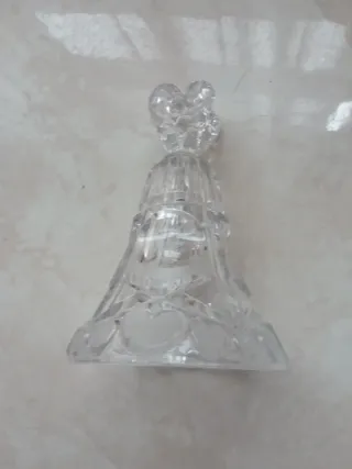 Campana de cena vintage de cristal
