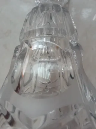 Campana de cena vintage de cristal