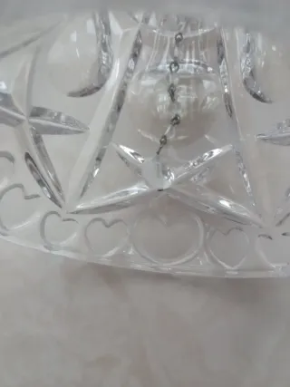 Campana de cena vintage de cristal