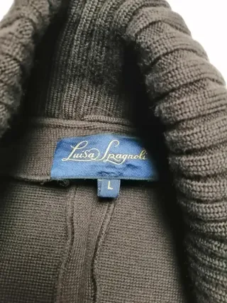 Cardigan Luisa Spagnoli lana marrone