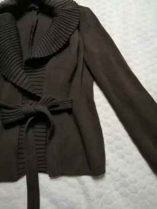 Cardigan Luisa Spagnoli lana marrone