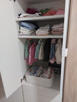 2 Armarios blanco 2puertas y 3cajones