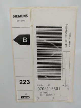 Congelador Siemens empotrable