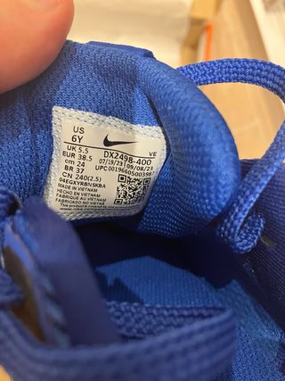 Zapatillas Nike Pegasus Niño T. 38.5 Azul/Blanco