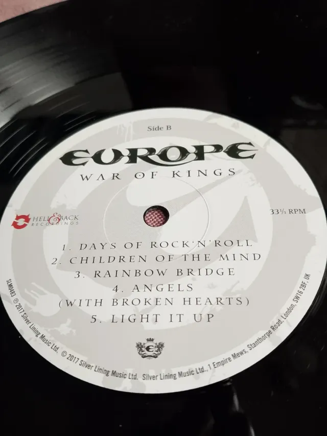 EUROPE War of Kings LP Vinilo 2017 ed Polonia