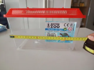 Terrario Pecera Plástico con Tapa Mister zoo