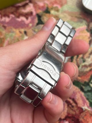 Fossil Big Tic JR-8222 Flames Blue Dial