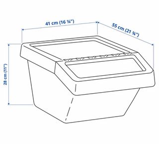 Cubo basura Ikea 37L blanco- SORTERA-