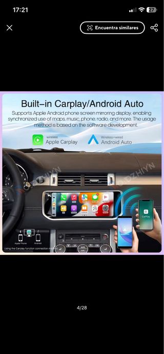 Pantalla 10.25 Land Rover Evoque 2012-2018