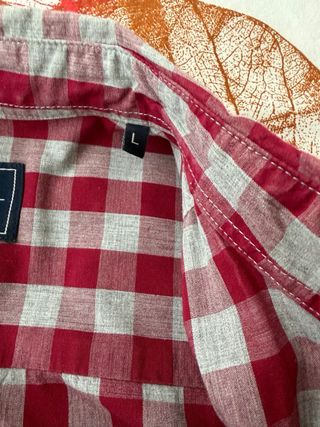 Camisa Springfield cuadros roja y gris Talla L