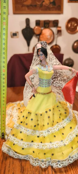Bambola ballerina di flamenco vintage spagnola