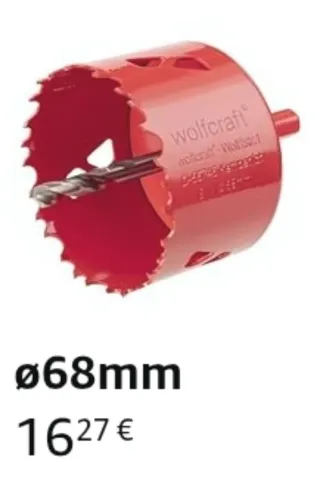 Sierra corona wolfcraft BiM ø68mm