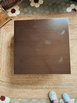 Mesa Centro Grande Mid-Century Madera 90x90