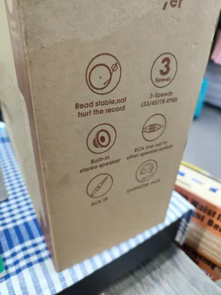 Tocadiscos Maleta Bluetooth Beige