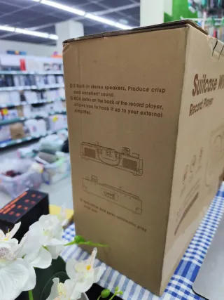 Tocadiscos Maleta Bluetooth Beige