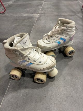 Patines blancos niña Oxelo