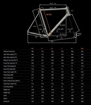 Cuadro Titanio disco Van Nicholas Skeiron M o 54