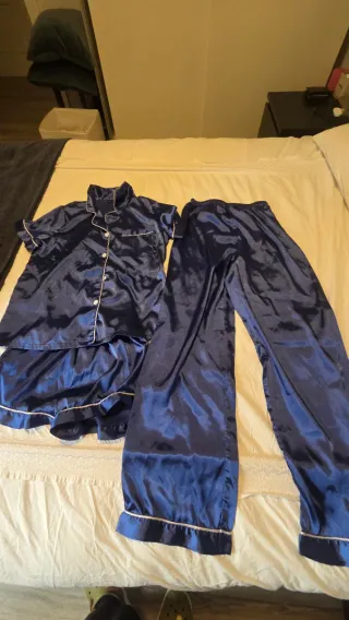 Pack Pijama Satén Rojo