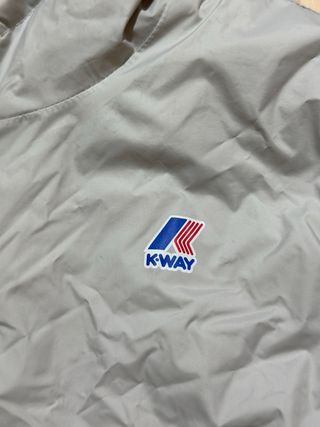 Giacca K-Way Grigia e Rossa reversibile donna S