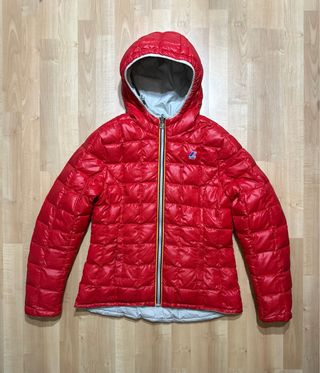 Giacca K-Way Grigia e Rossa reversibile donna S