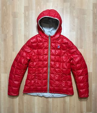 Giacca K-Way Grigia e Rossa reversibile donna S