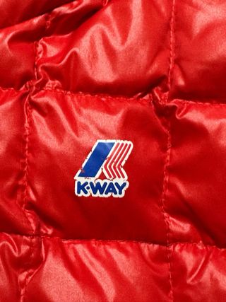 Giacca K-Way Grigia e Rossa reversibile donna S