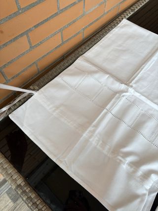 Juego de sábanas con almohadón estampado cuadrado