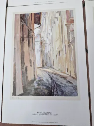 6 stampe tipografiche inizio '900