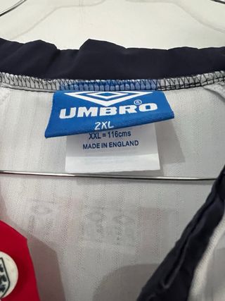 Camiseta Inglaterra Mundial 98 Beckham Umbro Talla