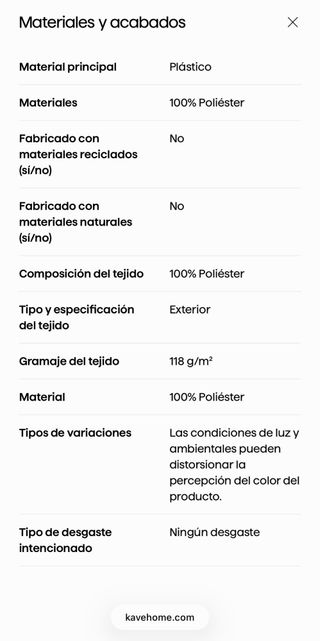 Funda para mueble exterior Kave Home gris