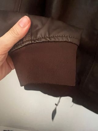 Cazadora Efecto Piel Zara Hombre Talla M