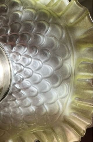 Centro de mesa Art Nouveau vidrio y Cristal.1900