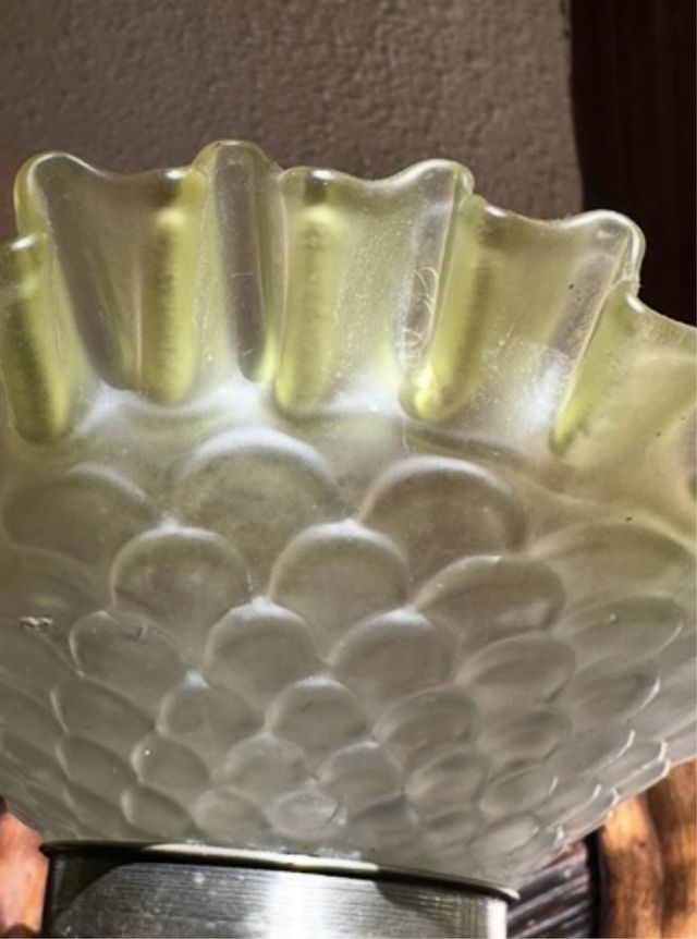 Centro de mesa Art Nouveau vidrio y Cristal.1900