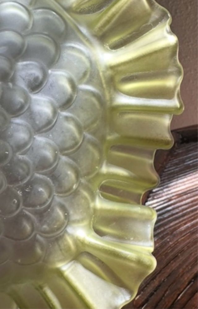 Centro de mesa Art Nouveau vidrio y Cristal.1900