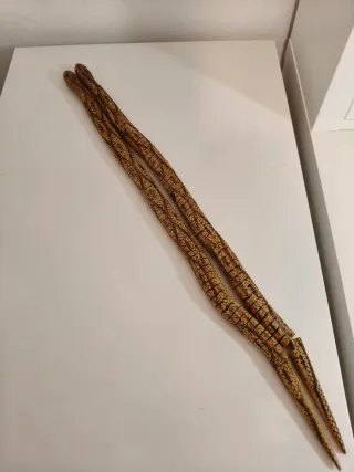 Coppia serpenti giocattolo in legno