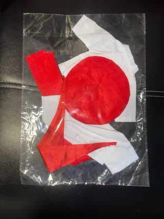 Conjunto artesanal San Fermín para muñeca