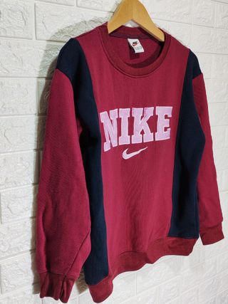 Felpa vintage Nike Reworked Borgogna Made in USA L