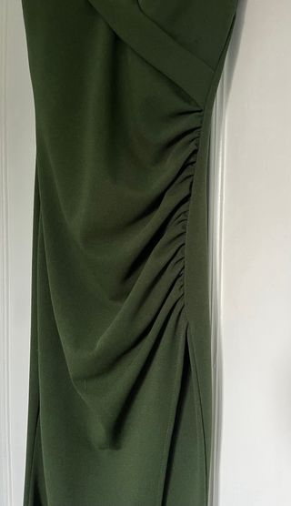 Vestido largo verde graduación